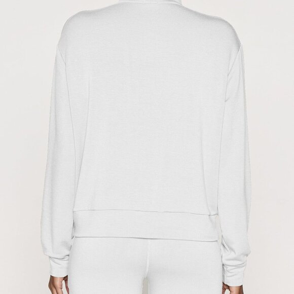 Bleusalt 1/4 Zip Pullover Top in White Size Small - Picture 3 of 13